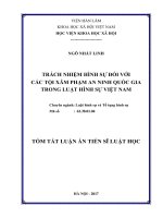 Trách nhiệm hình sự đối với các tội xâm phạm an ninh quốc gia trong luật hình sự Việt Nam