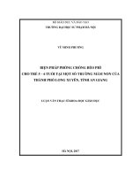 Biện pháp phòng chống béo phì cho trẻ 5 6 tuổi tại một số trường mầm non của thành phố long xuyên, tỉnh an giang 