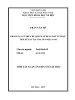 Pháp luật về thừa kế quyền sử dụng đất từ thực tiễn xét xử tại Tòa án Việt Nam - Copy