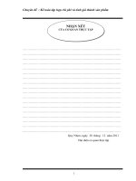 chuyen de tot nghiep Kế toán tập hợp chi phí sản xuất và tính giá thành sản phẩm