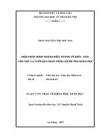 Giáo dục biểu tượng về biển đảo thông qua hoạt động khám phá khoa học ở trường mầm non 