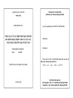 LKT-Đinh Thị Thùy Nga-Pháp luật về các biện pháp hạn chế rủi ro trong hoạt động cho vay của các ngân hàng thương mại ở Việt Nam