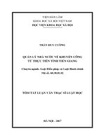 Quản lý nhà nước về khuyến công từ thực tiễn tỉnh tiền giang (tóm tắt)