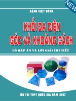 Chuyên đề khối đa diện, góc và khoảng cách   đặng việt đông 