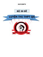 BỘ 10 ĐỀ ÔN THI THPT QG TIẾNG ANH 2017 SÁT VỚI ĐỀ THAM KHẢO