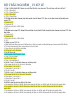 Dap an Bo cau hoi trac nghiem_VI XU LY 1