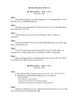 BỘ đề THI hóa SINH 1+2 