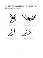 CÁC kỹ NĂNG dạy TRẺ KHUYẾT tật TRÍ TUỆ