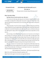 Đề thi thử THPT Quốc gia môn Ngữ văn năm 2017  Sở GDĐT Bắc Ninh