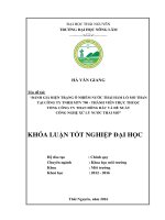 Đánh giá hiện trạng ô nhiễm nước thải hầm lò mỏ than tại công ty TNHH MTV 790   thành viên trực thuộc tổng công ty than đông bắc và đề xuất công nghệ xử lý nước thải mỏ