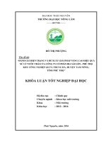 Đánh giá hiện trạng và đề xuất giải pháp nâng cao hiệu quả xử lý nước thải của công ty cổ phần bia sài gòn   phú thọ   khu công nghiệp(KCN) trung hà   huyện tam nông   tỉnh phú thọ