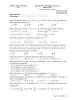 Đề thi thử THPT quốc gia 2017 môn toán trường THPT yên phong 1   bắc ninh lần 2 