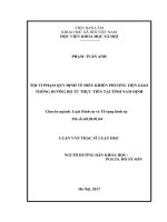 Tội vi phạm quy định về điều khiển phương tiện giao thông đường bộ từ thực tiễn tại tòa án tỉnh nam định hiện nay