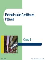Stastical technologies in business economics chapter 09 