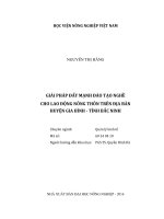 giải pháp đẩy mạnh đào tạo nghề cho lao động nông thôn trên địa bàn huyện gia bình tỉnh bắc ninh 