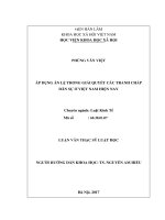 Áp dụng án lệ trong giải quyết các tranh chấp dân sự ở việt nam hiện nay