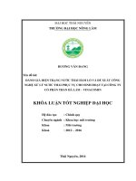 Đánh giá hiện trạng nước thải hầm lò và đề xuất công nghệ xử lý nước thải phục vụ cho sinh hoạt tại công ty cổ phần than hà lầm   vinacomin