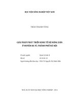 giải pháp phát triển kinh tế hộ nông dân  ở huyện ba vì, thành phố hà nội 