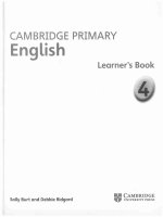 Cambridge primary english 4 learners book 
