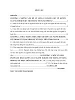 Luận văn quyền của người bị buộc tội trong tố tụng hình sự việt nam từ thực tiễn tỉnh gia lai 