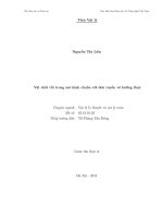 Luận văn thạc sĩ vật lý: Vật chất tối trong mô hình chuẩn với đơn tuyến vô hướng thực