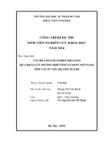 BÁO CÁO KHOA HỌC: VĂN HÓA DOANH NGHIỆP NHẬT BẢN   (QUA KHẢO SÁT TRƯỜNG HỢP CÔNG TY SONY VIỆT NAM): TIẾP CẬN TỪ GÓC ĐỘ LIÊN NGÀNH