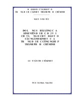 Đo lường sự hài lòng của sinh viên đại học đối với chất lượng dịch vụ đào tạo các ngành kinh tế của trường đại học công nghiệp TPHCM 