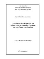 Quyền của người bị buộc tội trong tố tụng hình sự việt nam từ thực tiễn tỉnh gia lai 
