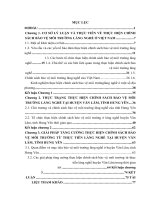 Luận văn thực hiện chính sách bảo vệ môi trường từ thực tiễn làng nghề tại huyện văn lâm, tỉnh hưng yên 