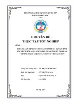 CHIẾN LƯỢC ĐỊNH VỊ CHO SẢN PHẨM ỨNG DỤNG CHĂM SÓC SỨC KHỎE MẸ VÀ BÉ MEBE CỦA CÔNG TY CP TM_DV TT SUNVN
