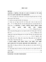 Luận văn giám sát của quốc hội đối với việc thực hiện quyền hành pháp ở nước ta hiện nay 