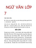 NGỮ văn lớp 7 tập làm văn bác hồ đêm nay bác không ngủ lời kể anh đội viên (89điểm)