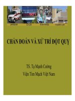 -Bài giảng Chẩn đoán và xử trí đột quỵ - TS. Tạ Mạnh Cường