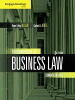 Fundamentals of business law 8th MIller gaylord jentz 