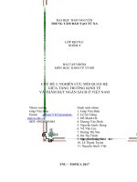 Nghiên cứu mối quan hệ giữa tăng trưởng kinh tế và thâm hụt ngân sách ở Việt Nam giai đoạn 2001 - 2016