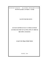 KẾ TOÁN CHI PHÍ SẢN XUẤT VÀ TÍNH GIÁ THÀNH SẢN PHẨM MÁY BIẾN ÁP TẠI TỔNG CÔNG TY THIẾT BỊ ĐIỆN ĐÔNG ANH (EEMC