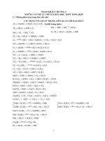 Ôn tập lý thuyết hóa học THPT