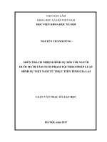 Miễn trách nhiệm hình sự đối với người dưới mười tám tuổi phạm tội theo pháp luật hình sự việt nam từ thực tiễn tỉnh gia lai