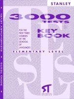 3000 tests elementary level for the three courses of schools key book