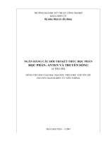 NGÂN HÀNG câu hỏi ôn THI   môn học anten và truyền sóng