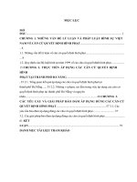 Luận văn Các căn cứ quyết định hình phạt theo pháp luật hình sự Việt Nam từ thực tiễn thành phố Đà Nẵng