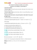 Đề cương ôn tập học kì 2 môn Vật lý lớp 12 