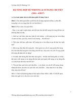 BỘ TỔNG HỢP ĐỀ WRITING  OUTLINE CHI TIẾT (Tự Học IELTS Writing 7.0)