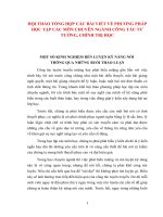 TÀI LIỆU THAM KHẢO   hội THẢO TỔNG hợp các bài VIẾT về PHƯƠNG PHÁP học tập các môn CHUYÊN NGÀNH CÔNG tác tư TƯỞNG, CHÍNH TRỊ học