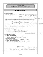 Đề cương ôn tập giải tích môn Toán lớp 12 học kì 2 