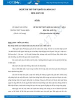 Bộ 5 đề thi thử THPT Quốc gia môn Ngữ văn năm 2017 có đáp án