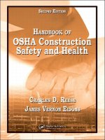 Handbook of OSHA construction safety and health, second edition