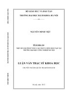 một số giải pháp nâng cao chất lượng đào tạo tại trường đại học công nghiệp hà nội 