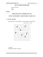 thiết kế mạng lưới điện khu vực gồm 1 nguồn điện và một số phụ tải khu vực 