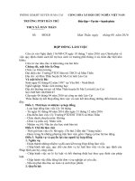 Mẫu HĐ khôg thời hạn dành cho Đtuọng đã ký HĐ một năm